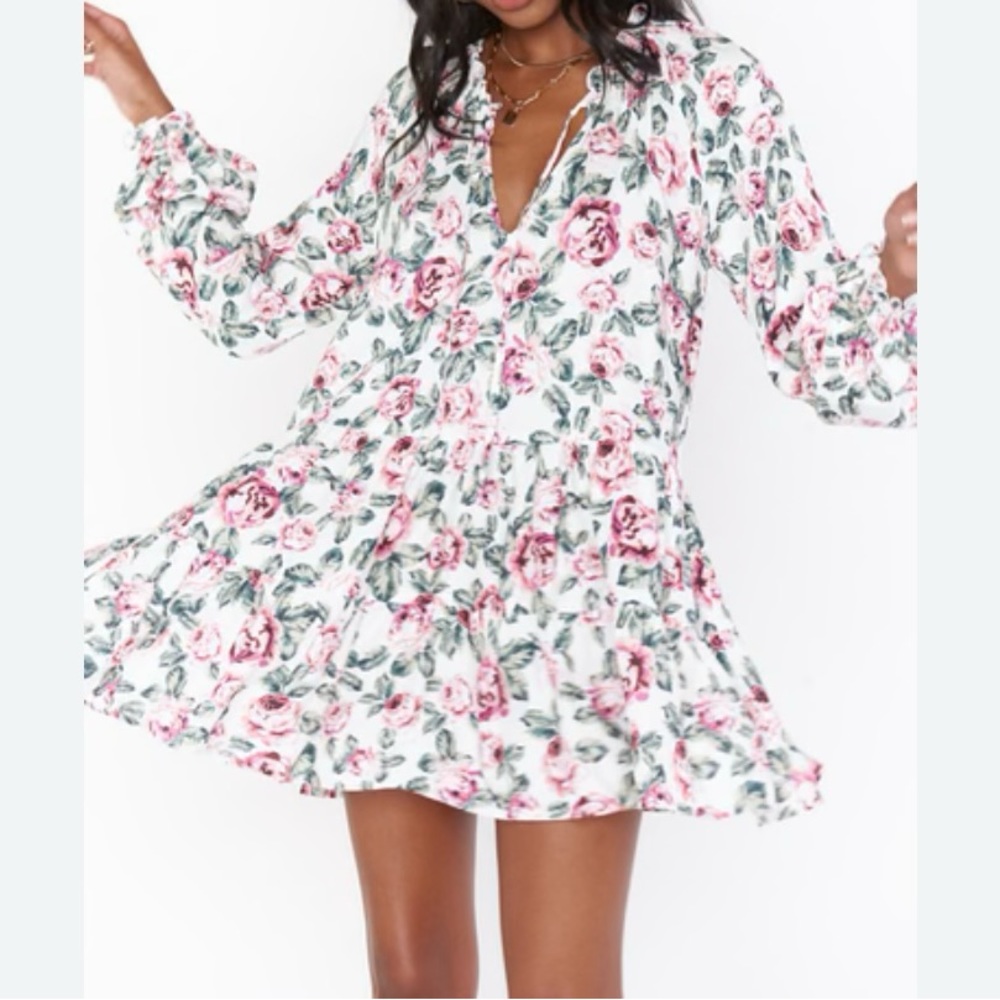Show Me Your MuMu Birdie Floral Bella Enchanted Mini Dress